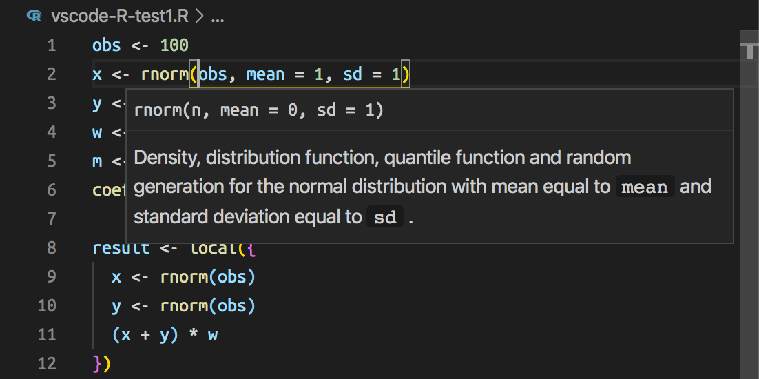 Package Function Signature